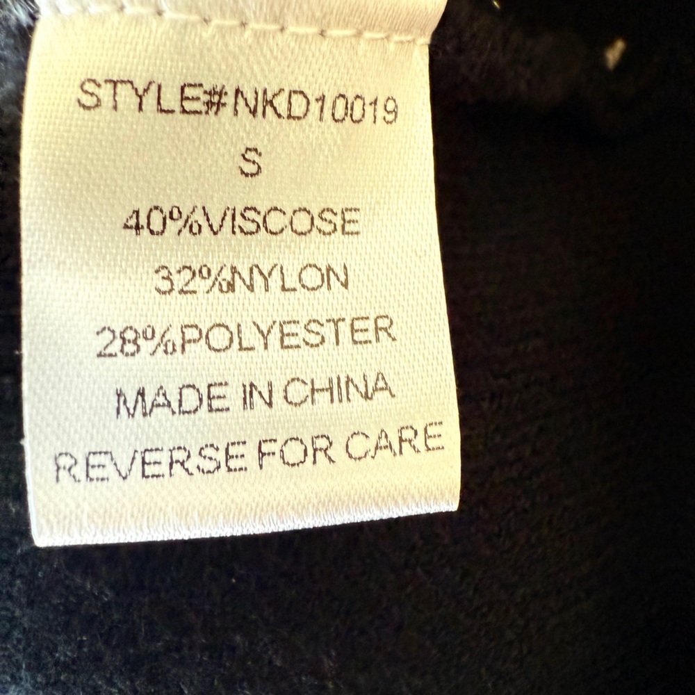 Bohme Hailey Studded feminine Midi Dress size S Long Sleeve Black Pearl Details - Picture 8 of 10